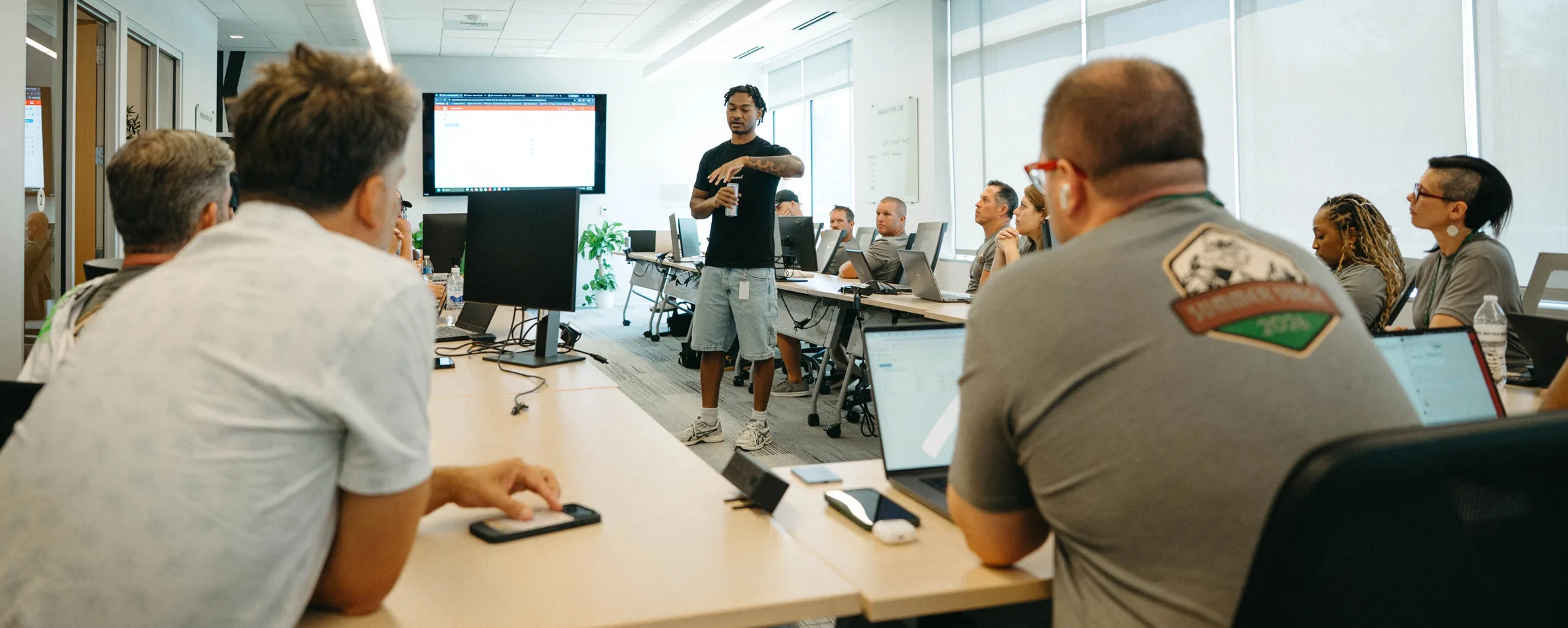 Teammates in a workshop